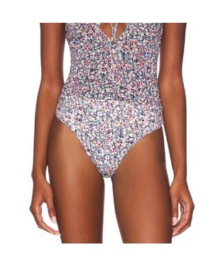 AFRM Rianne Cutout Stretch-Mesh Halterneck Bodysuit - White