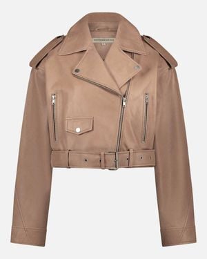Amsterdam Heritage Marlin Leather Jacket - Brown