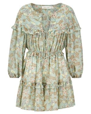 Bishop + Young Floral Print Mini Dress - Green