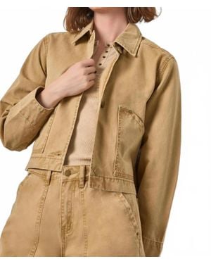 Lilla P Twill Utility Jacket - Brown