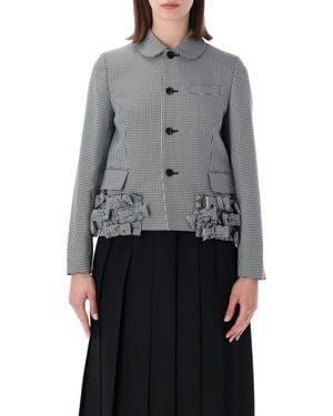 Comme des Garçons Girl Houndstooth Bows Jacket - Gray