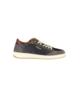Blauer Blue Leather Men Sneaker - Multicolor