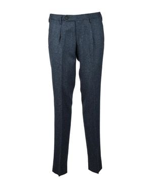 Rota Wool Cashmere Pants - Blue