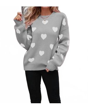 Lovesoft Knit Long Sleeve Pullover Sweater - Gray