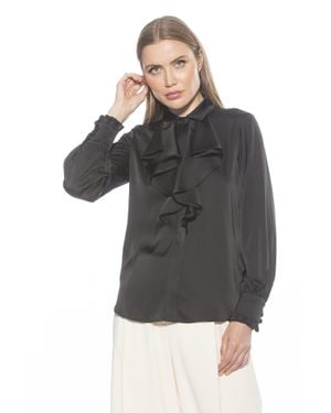 Alexia Admor Brooks Blouse - Gray