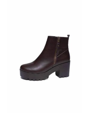 Aam Salome Block Heel Bootie - Black