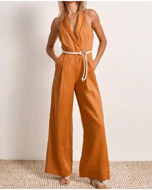 MON RENN Bask Jumpsuit - Orange