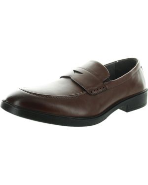 Deer Stags Civic Solid Faux Leather Loafers - Brown