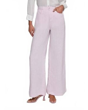L'Agence Amara High Rise Wide Leg Jeans - Pink