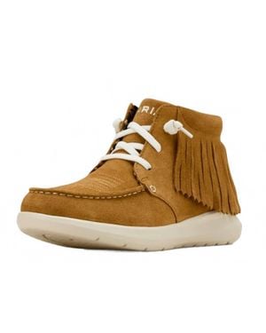 Ariat Hilo High-Top Fringe Suede Casual Shoe - Brown