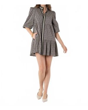 Emily Mccarthy Sadie Dress - Gray