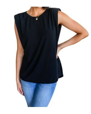 Jodifil Juke Box Hero Shoulder Pad Top - Blue