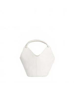 LEMIZ Mia Bucket Handbag - White
