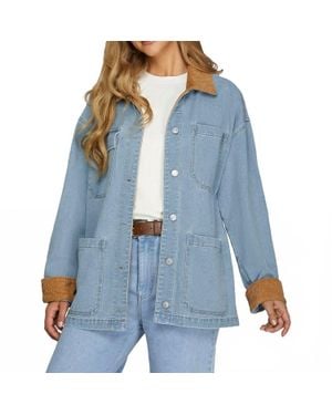 She + Sky Barn Coat - Blue