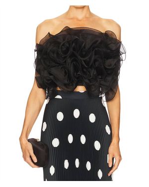 L'idée Coucou Organza Top - Black