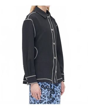 Stine Goya Cutout Adjustable Shirt - Black