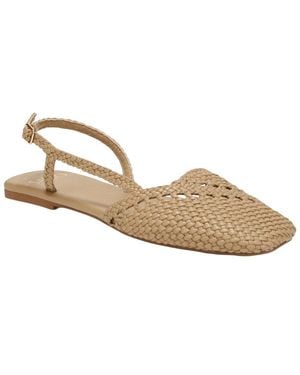 Franco Sarto A-Ilona Leather Slingback - Metallic