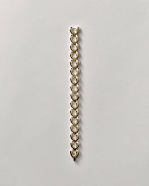 Annika Inez Heart Link Bracelet - White