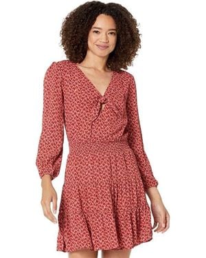 PAIGE Sandee Dress Printed Tiered Ruffle Hem A-Line Jdm1007