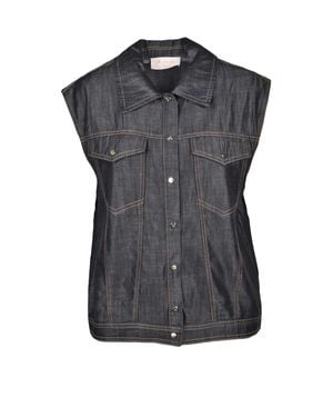 Kaos Structured Cotton-Blend Vest - Black