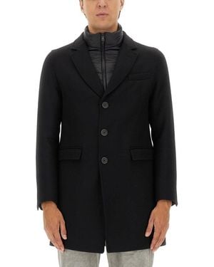 Herno Tailored Coat - Black