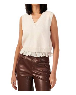 Cami NYC Irai Cropped Sweater Vest - White