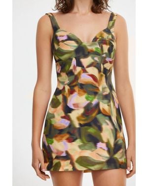 Acler Lyndon Mini Dress - Green