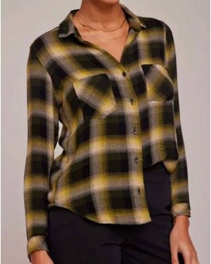 Bella Dahl Two Pocket Button Down - Brown