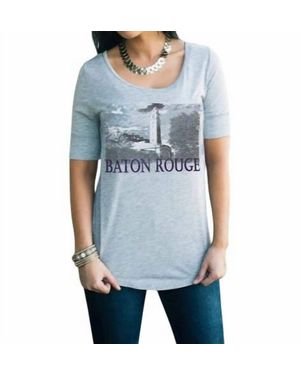Gameday Couture Lsu Landmark Tee - Blue
