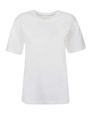 T By Alexander Wang Puff Logo Bound Cotton T-Shirt - White