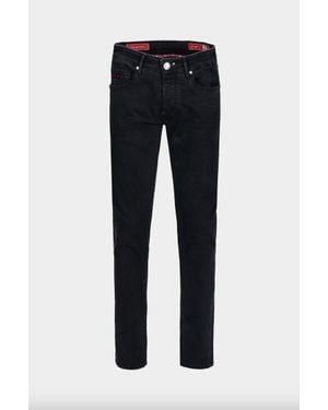 Tramarossa Leonardo Stretch Denim Slim Straight Leg Jeans - Black