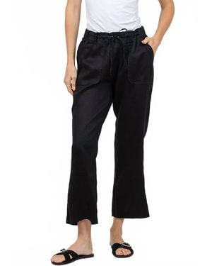 Pure Amici Lumila Linen Pants - Black