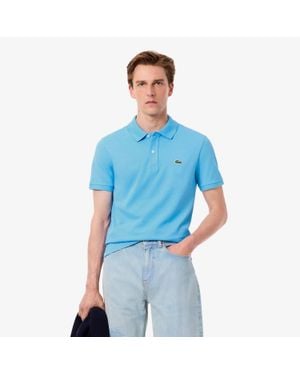Lacoste Classic Fit Short Sleeve Pique Polo - Blue