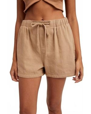 Wishlist Cotton Twill Shorts - Natural