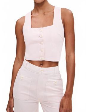 DL1961 Lizzie Top Cropped - White