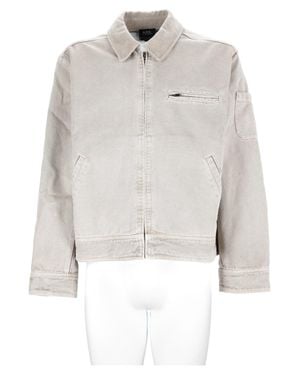 A.P.C. Multicolor Zippered Pockets Cotton Sports Jacket - White