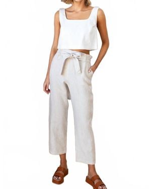 Emerson Fry Roma Square Neck Top - White