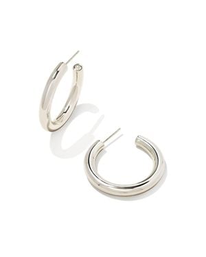 Kendra Scott Colette Hoop Earrings - White