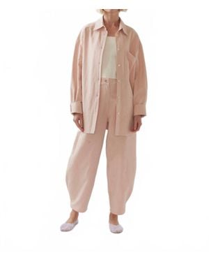 Foemina Andy Cotton Linen Shirt - Natural