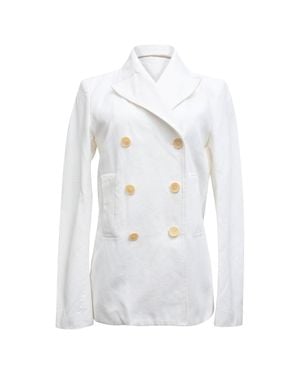 JOSEPH Double-Breasted Blazer - White
