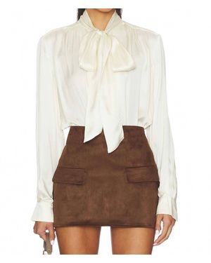 Astr Mabry Long Sleeve Top - Brown