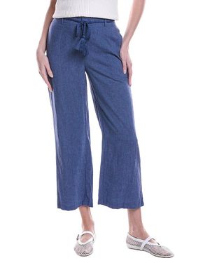 NIC+ZOE Rumba Linen-Blend Pant - Blue