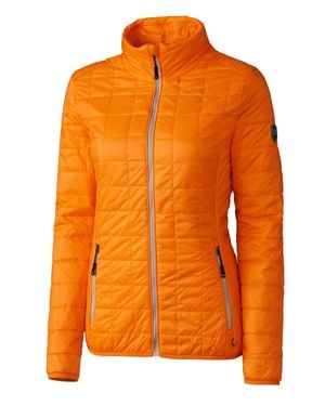Cutter & Buck Rainier Primaloft Eco Insulated Full Zip Puffer Jacket - Orange