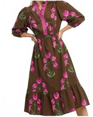 Umgee Bloom Babe Dress - Red