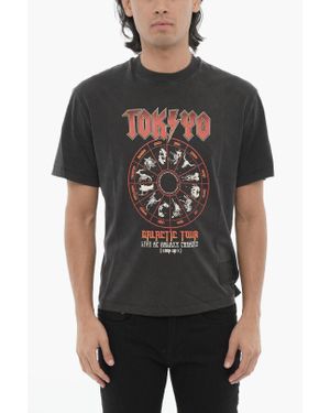 Neil Barrett Printed Tokyo Galactic Tour Crew-Neck T-Shirt - Black