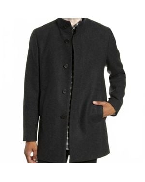 Theory Renew Melton Wool Coat - Black