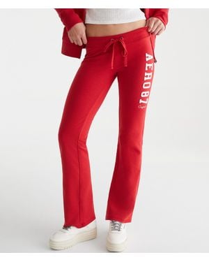 Aéropostale 1987 Fit & Flare Sweatpants - Red