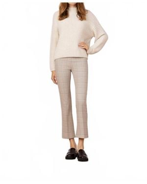 Avenue Montaigne Leo Plaid Pant - Natural