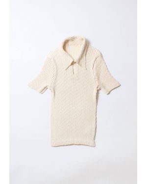 Issey Miyake Sleek Pleats Shirt - White