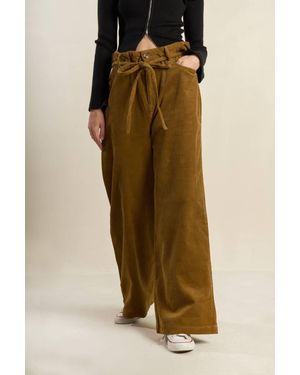 TRUEDAMES My Only Love Corduroy Pants - Brown